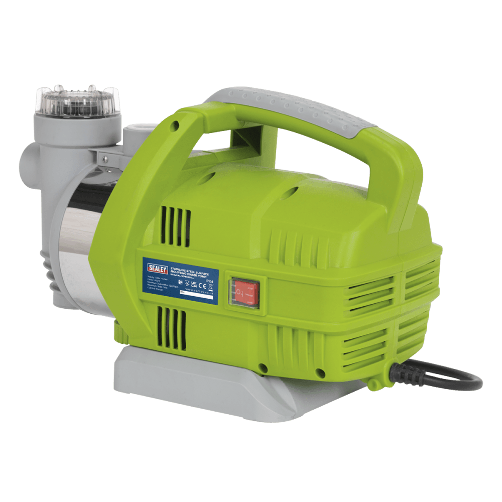 Sealey Surface Mounting Water Pump Stainless Steel 62ltr/min 230V Model No-WPS062S