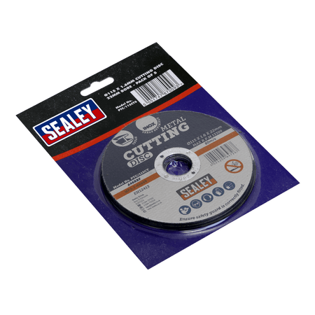 Sealey Cutting Disc 115 x 1.6mm 22mm Bore - Pack of 5 Model No-PTC/115CT5