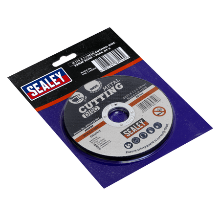 Sealey Cutting Disc 115 x 1.2mm 22mm Bore - Pack of 5 Model No-PTC/115CET5