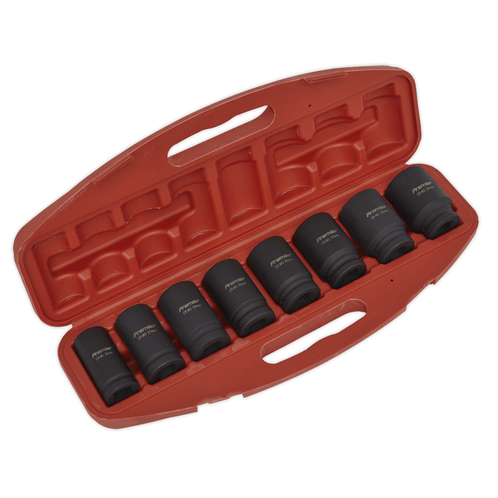 Sealey Impact Socket Set 8pc Deep 3/4"Sq Drive Metric Model No-AK885