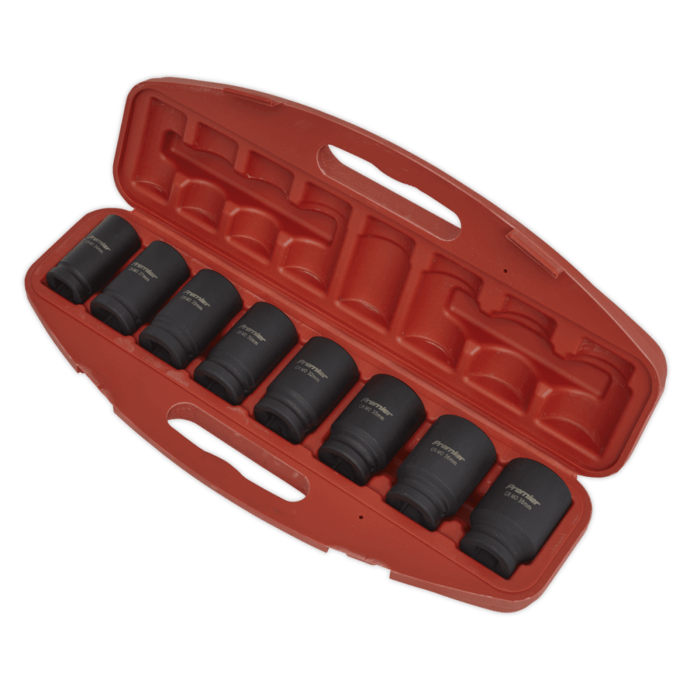 Sealey Impact Socket Set 8pc Deep 3/4"Sq Drive Metric Model No-AK885