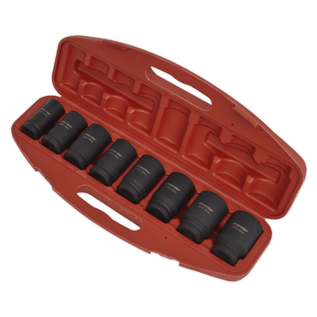 Sealey Impact Socket Set 8pc Deep 3/4"Sq Drive Metric Model No-AK885