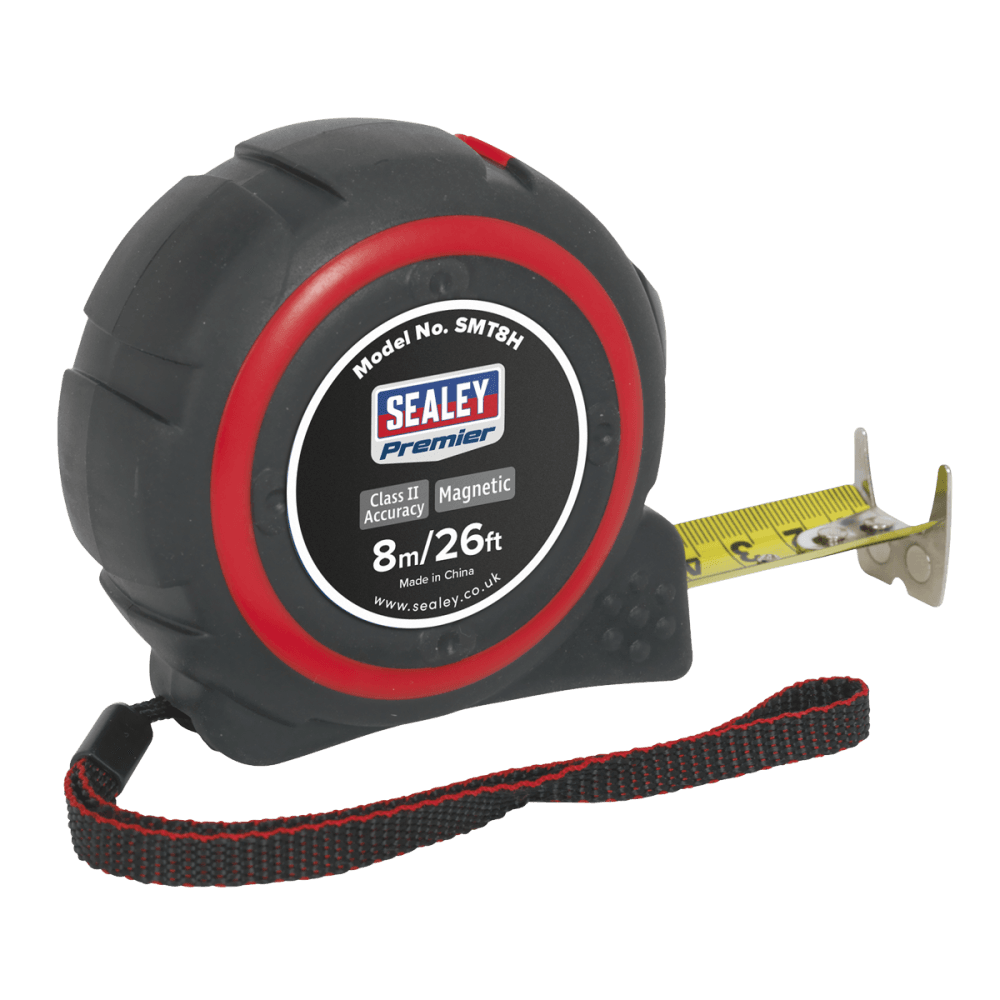 Sealey Heavy-Duty Measuring Tape 8mtr(26ft) Model No-SMT8H