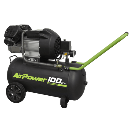 Sealey Compressor 100ltr V-Twin Direct Drive 3hp Model No-SAC10030VE