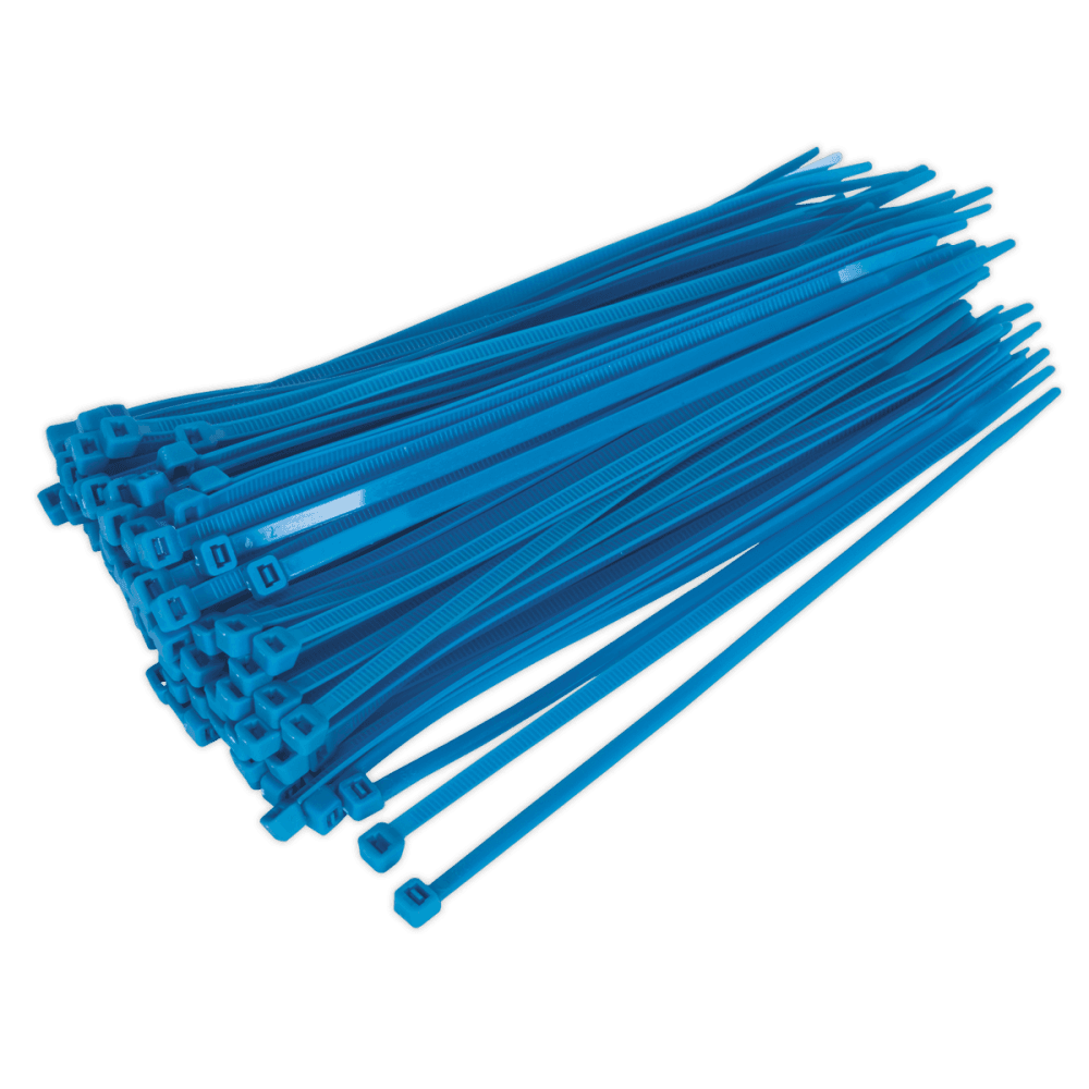 Sealey Cable Ties 200 x 4.8mm Blue Pack of 100 Model No-CT20048P100B