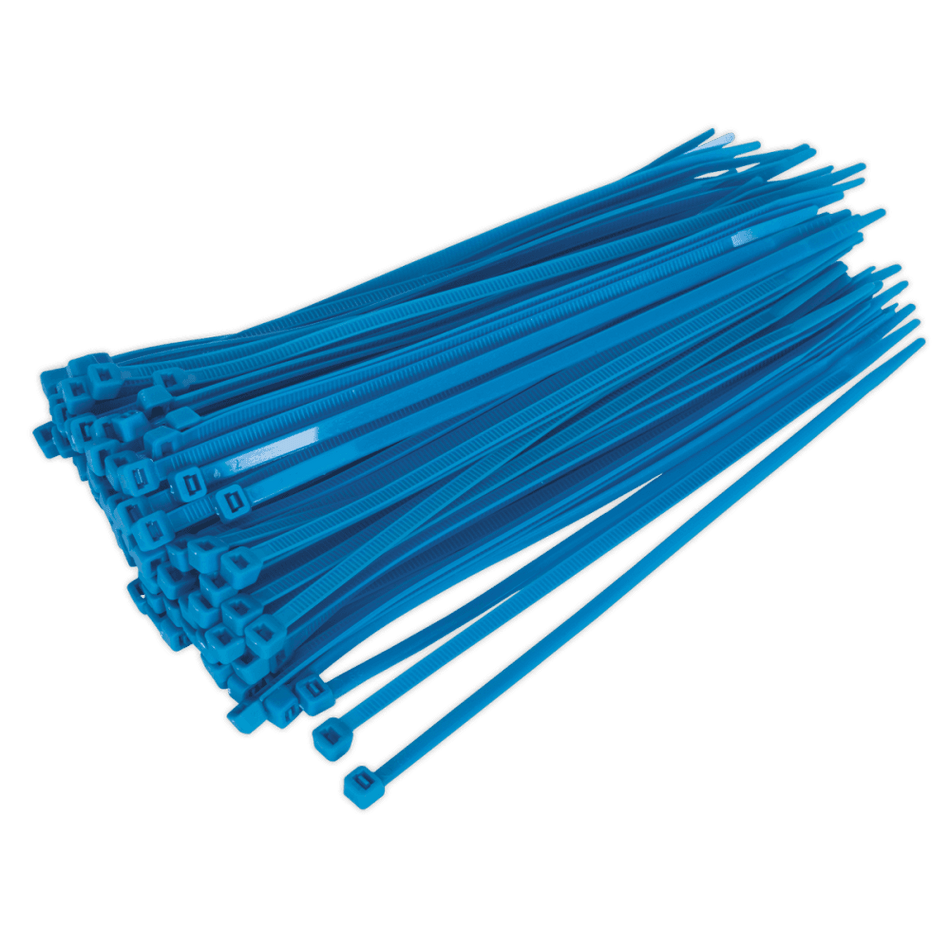 Sealey Cable Ties 200 x 4.8mm Blue Pack of 100 Model No-CT20048P100B
