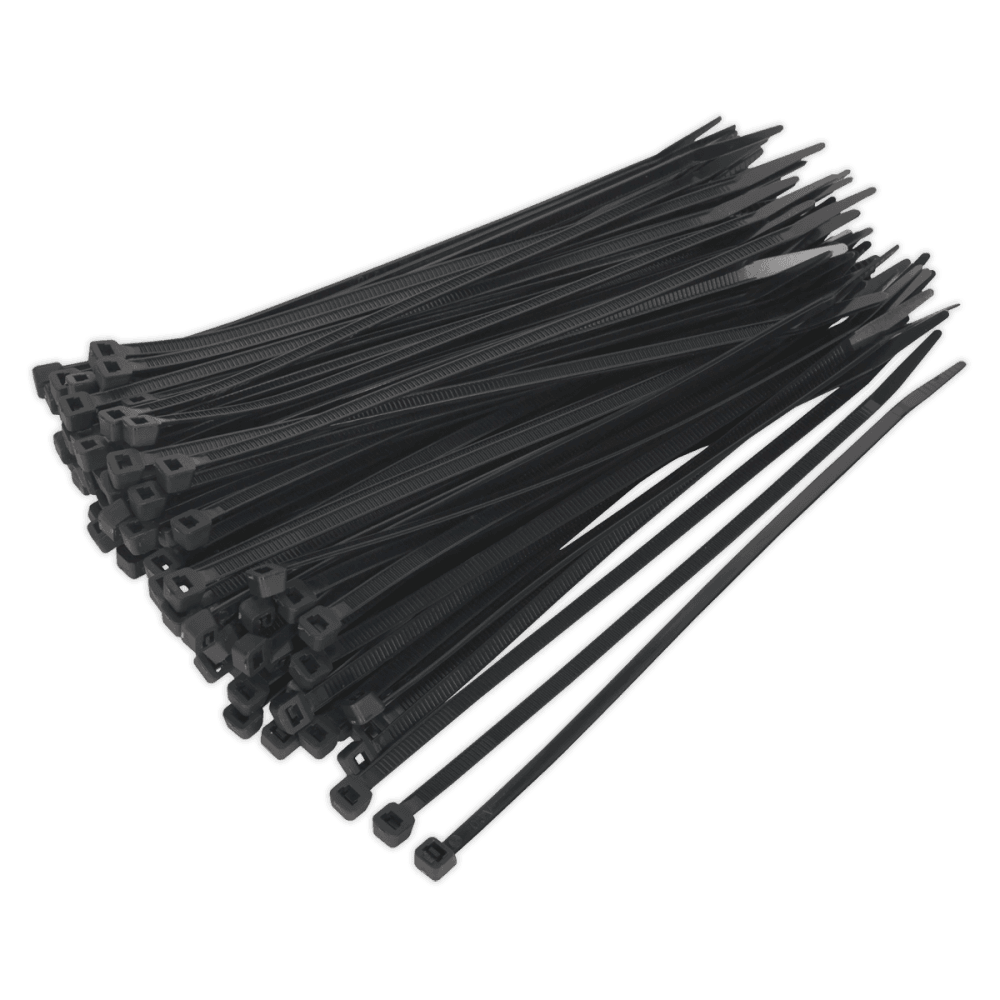 Sealey Cable Ties 200 x 4.8mm Black Pack of 100 Model No-CT20048P100