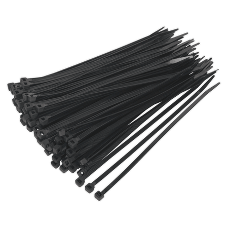 Sealey Cable Ties 200 x 4.8mm Black Pack of 100 Model No-CT20048P100