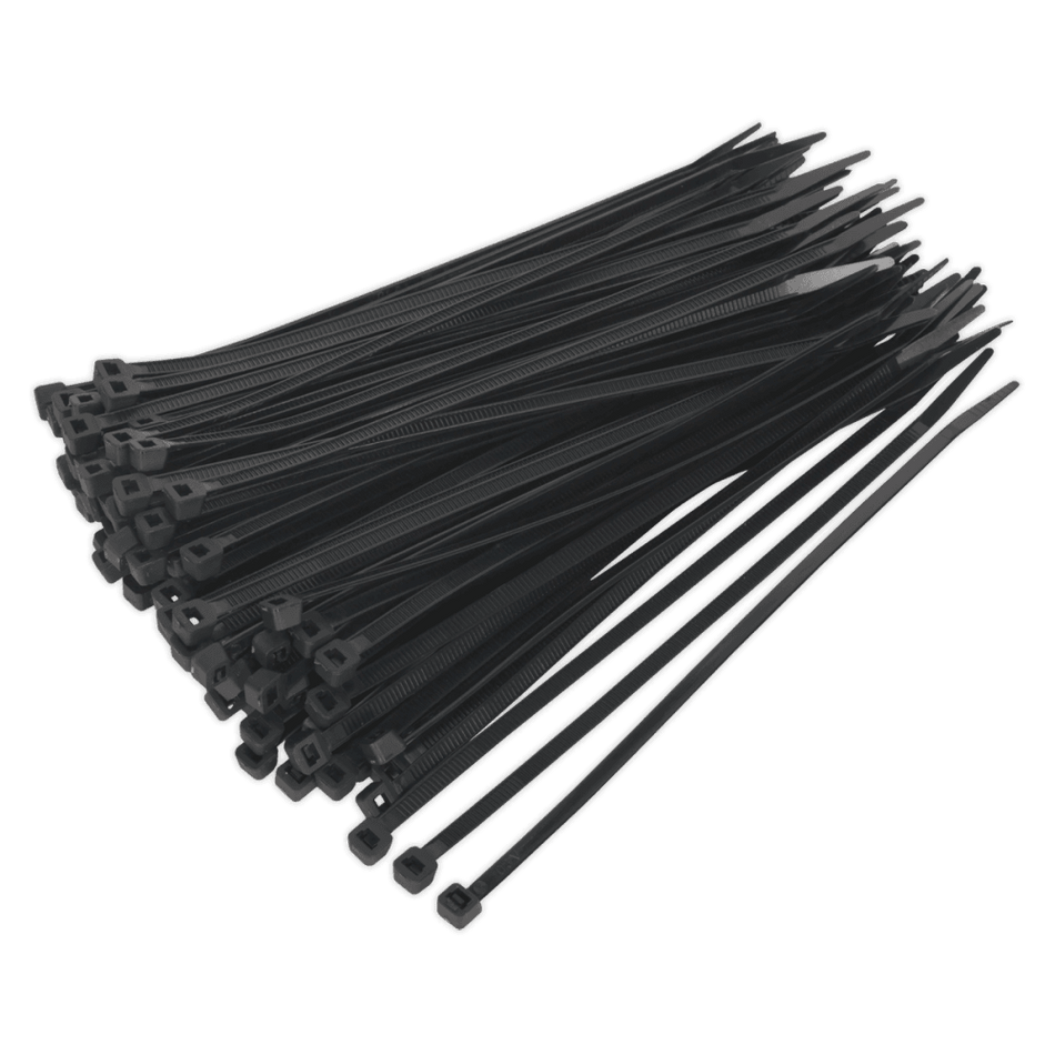 Sealey Cable Ties 200 x 4.8mm Black Pack of 100 Model No-CT20048P100