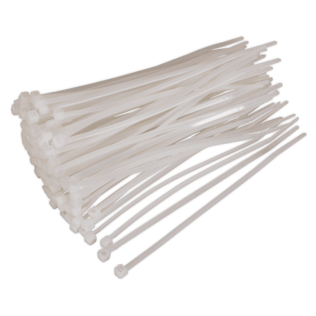 Sealey Cable Ties 150 x 3.6mm White Pack of 100 Model No-CT15036P100W