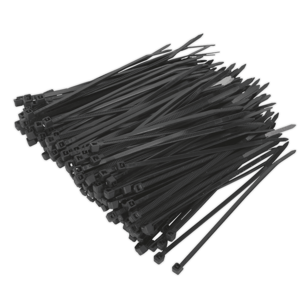 Sealey Cable Ties 100 x 2.5mm Black Pack of 200 Model No-CT10025P200