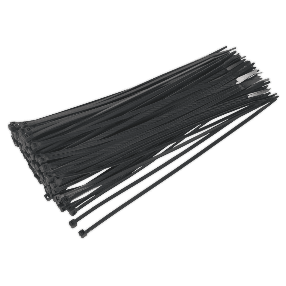 Sealey Cable Ties 300 x 4.8mm Black Pack of 100 Model No-CT30048P100