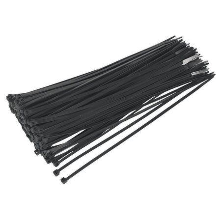 Sealey Cable Ties 300 x 4.8mm Black Pack of 100 Model No-CT30048P100