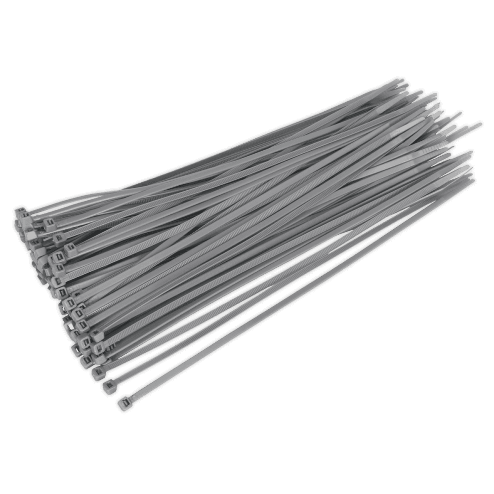 Sealey Cable Ties 300 x 4.8mm Silver Pack of 100 Model No-CT30048P100S
