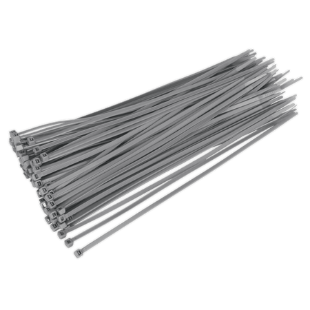 Sealey Cable Ties 300 x 4.8mm Silver Pack of 100 Model No-CT30048P100S