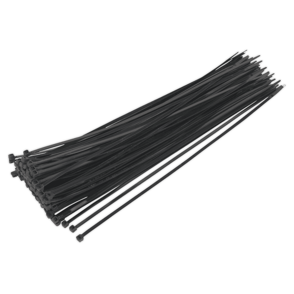 Sealey Cable Ties 380 x 4.8mm Black Pack of 100 Model No-CT38048P100