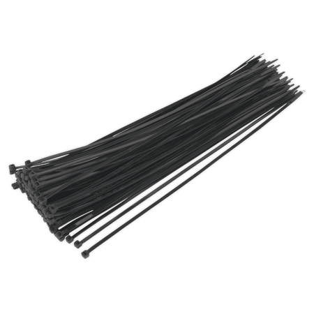 Sealey Cable Ties 380 x 4.8mm Black Pack of 100 Model No-CT38048P100