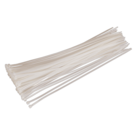 Sealey Cable Ties 380 x 4.8mm White Pack of 100 Model No-CT38048P100W