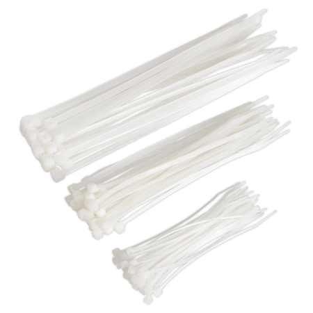 Sealey Cable Ties Assorted White Pack of 75 Model No-CT75W