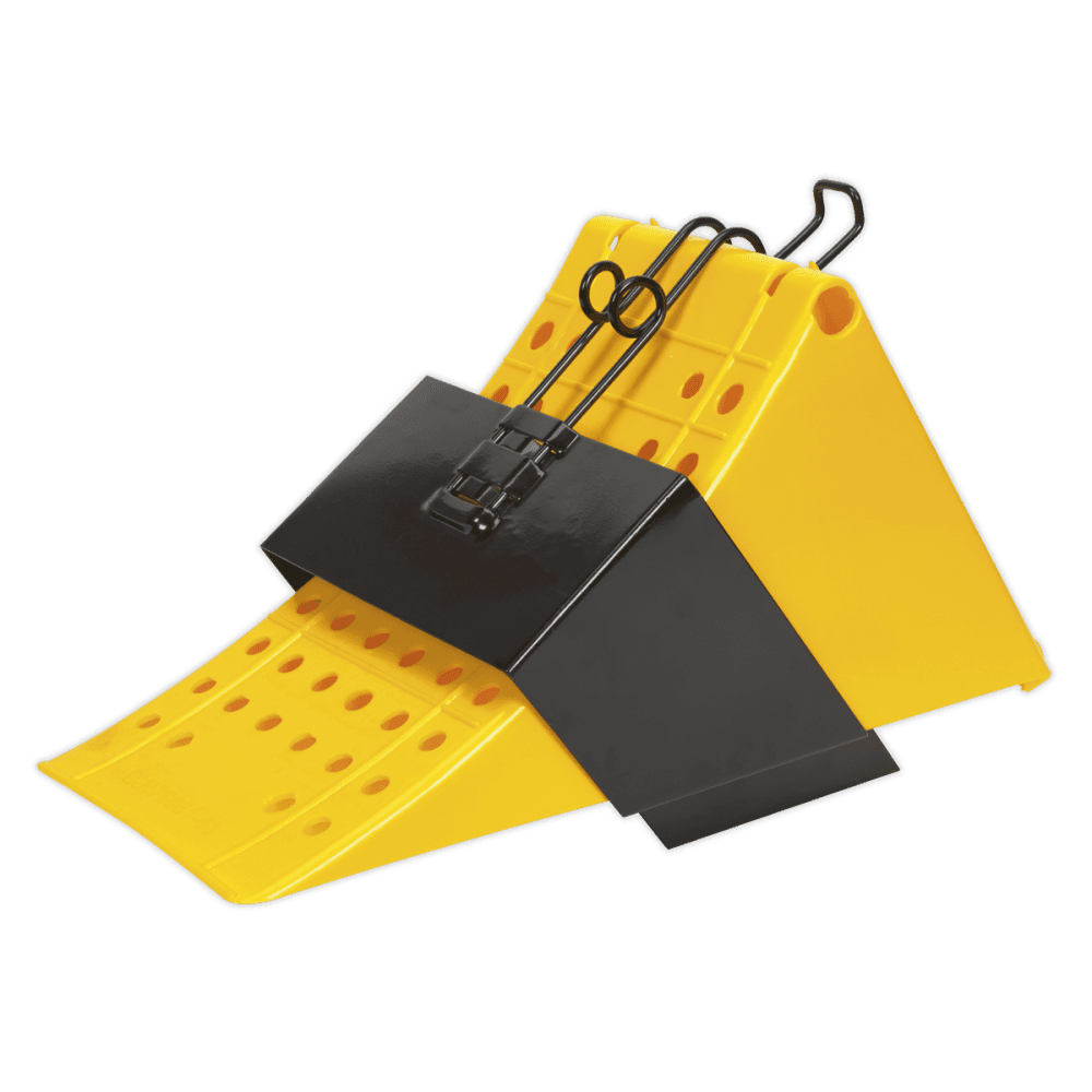 Sealey HGV Wheel Chock with Bracket Single Model No-CV127