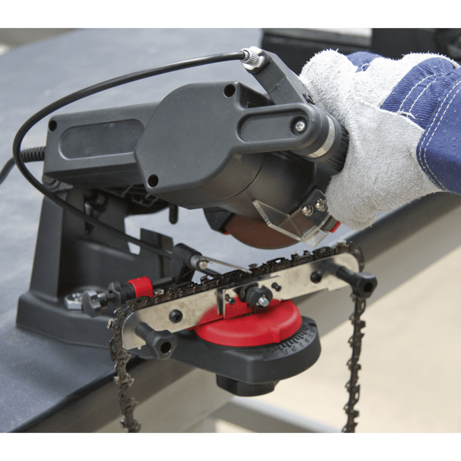 Sealey Chainsaw Blade Sharpener - Quick Locating 85W Model No-SMS2002C