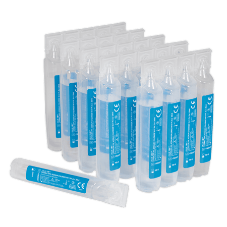 Sealey Eye Wash Solution Pods Pack of 25 Model No-EWS25