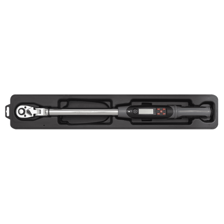 Sealey Angle Torque Wrench Flexi-Head Digital 1/2"Sq Drive 20-200Nm Model No-STW309