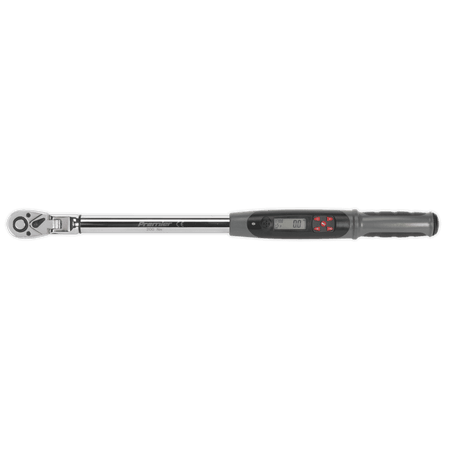 Sealey Angle Torque Wrench Flexi-Head Digital 1/2"Sq Drive 20-200Nm Model No-STW309