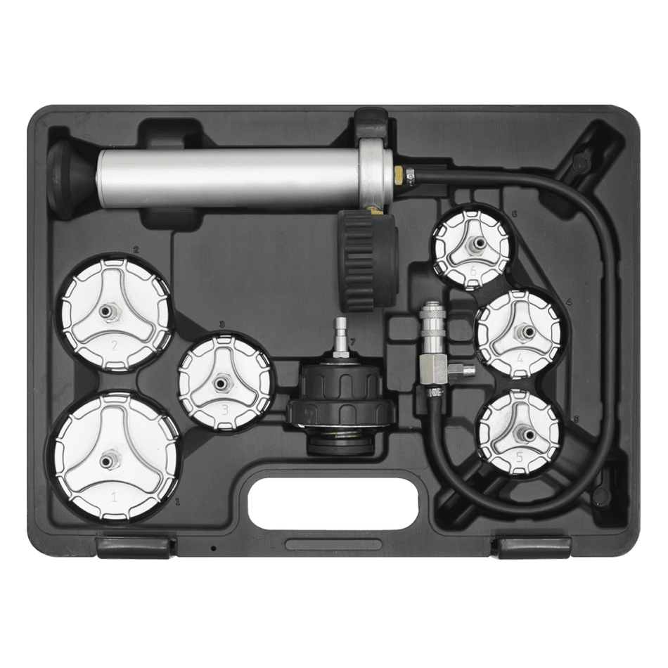 Sealey Cooling System Pressure Test Kit 7pc - HGV Model No-CV0011