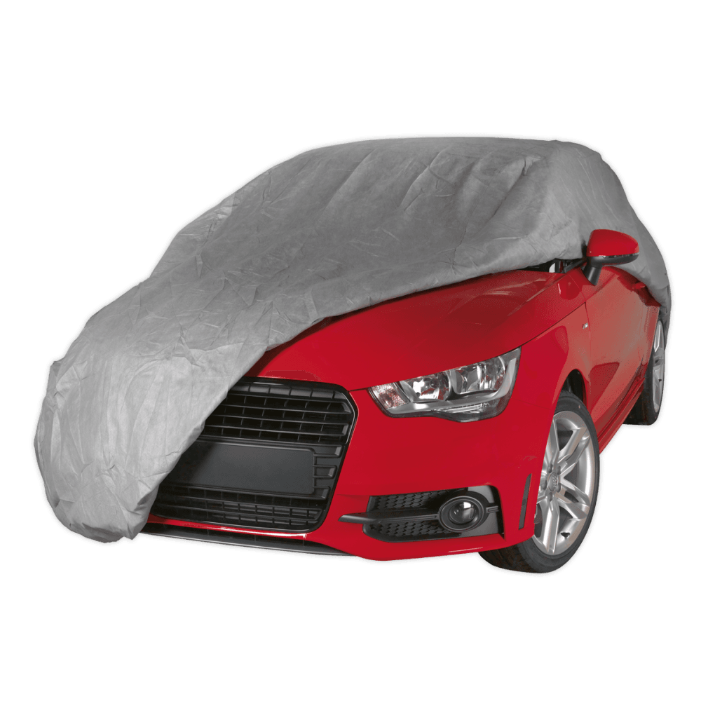 Sealey All Seasons Car Cover 3-Layer - Medium Model No-SCCM