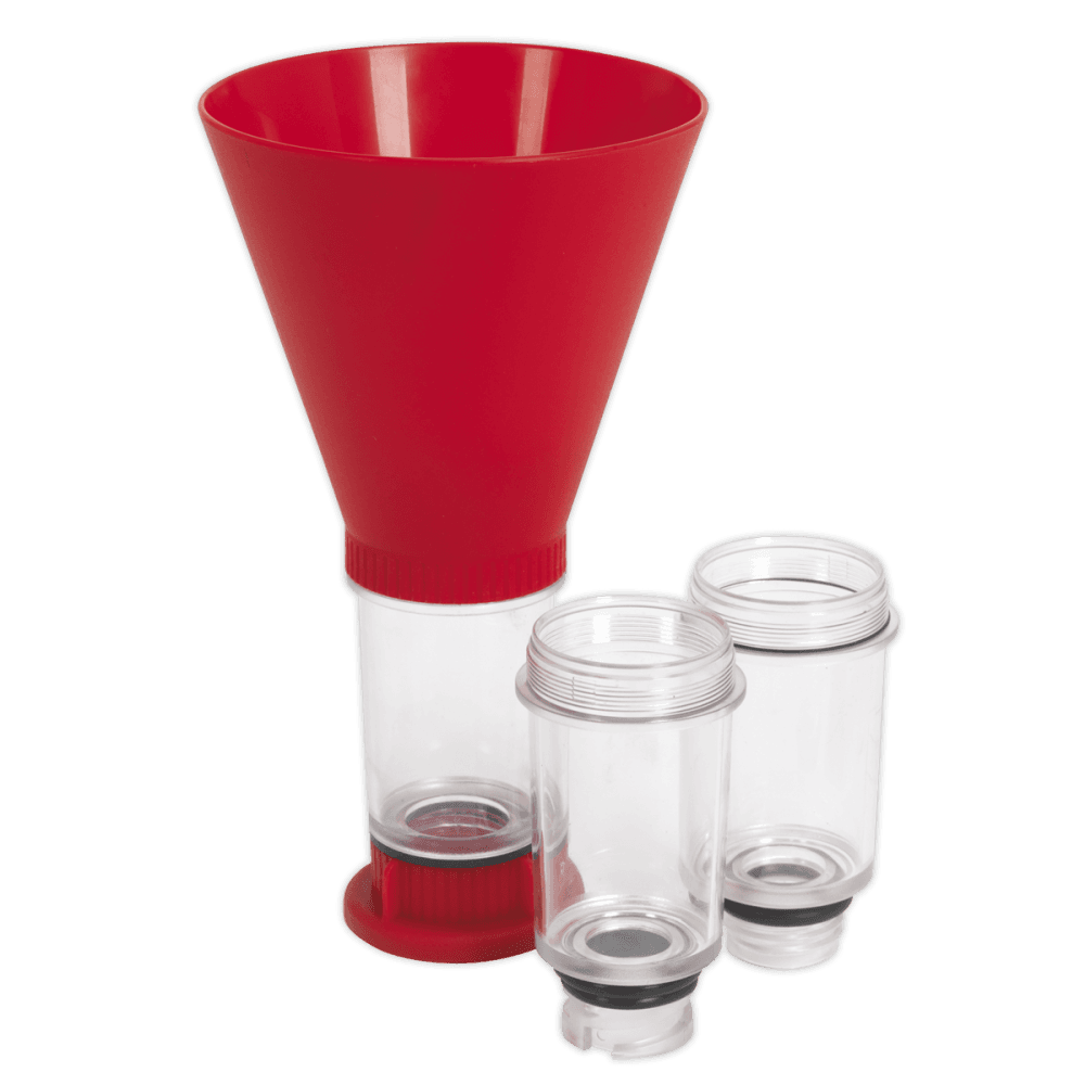 Sealey Engine Oil Funnel 4pc - BMW, Fiat, Ford, Mazda, Mercedes, Toyota/Lexus, VAG Model No-VS7101