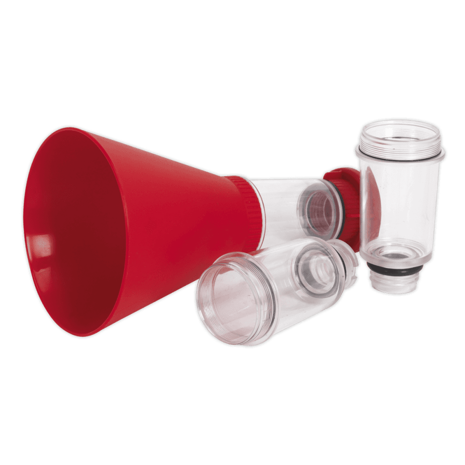 Sealey Engine Oil Funnel 4pc - BMW, Fiat, Ford, Mazda, Mercedes, Toyota/Lexus, VAG Model No-VS7101