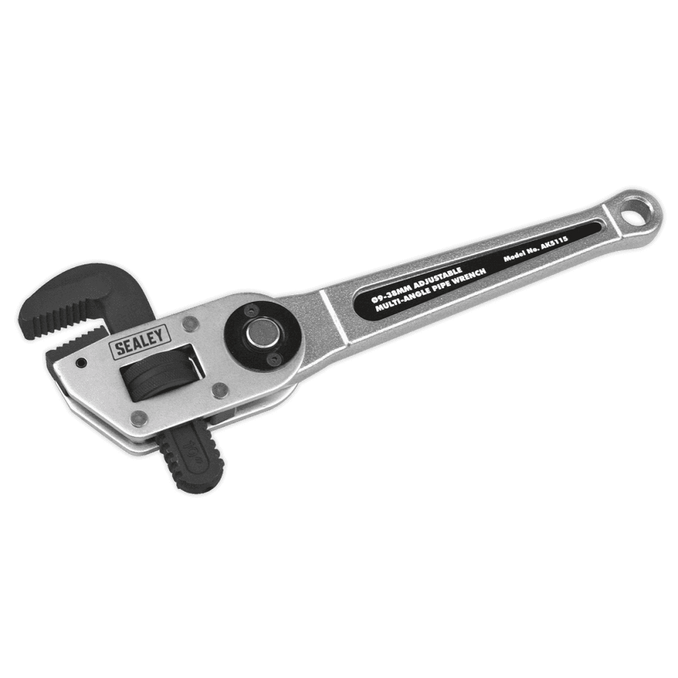 Sealey Adjustable Multi-Angle Pipe Wrench 9-38mm Model No-AK5115