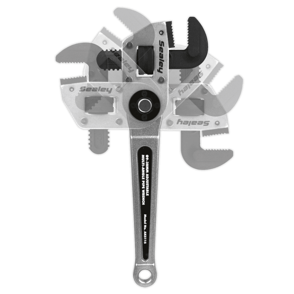Sealey Adjustable Multi-Angle Pipe Wrench 9-38mm Model No-AK5115