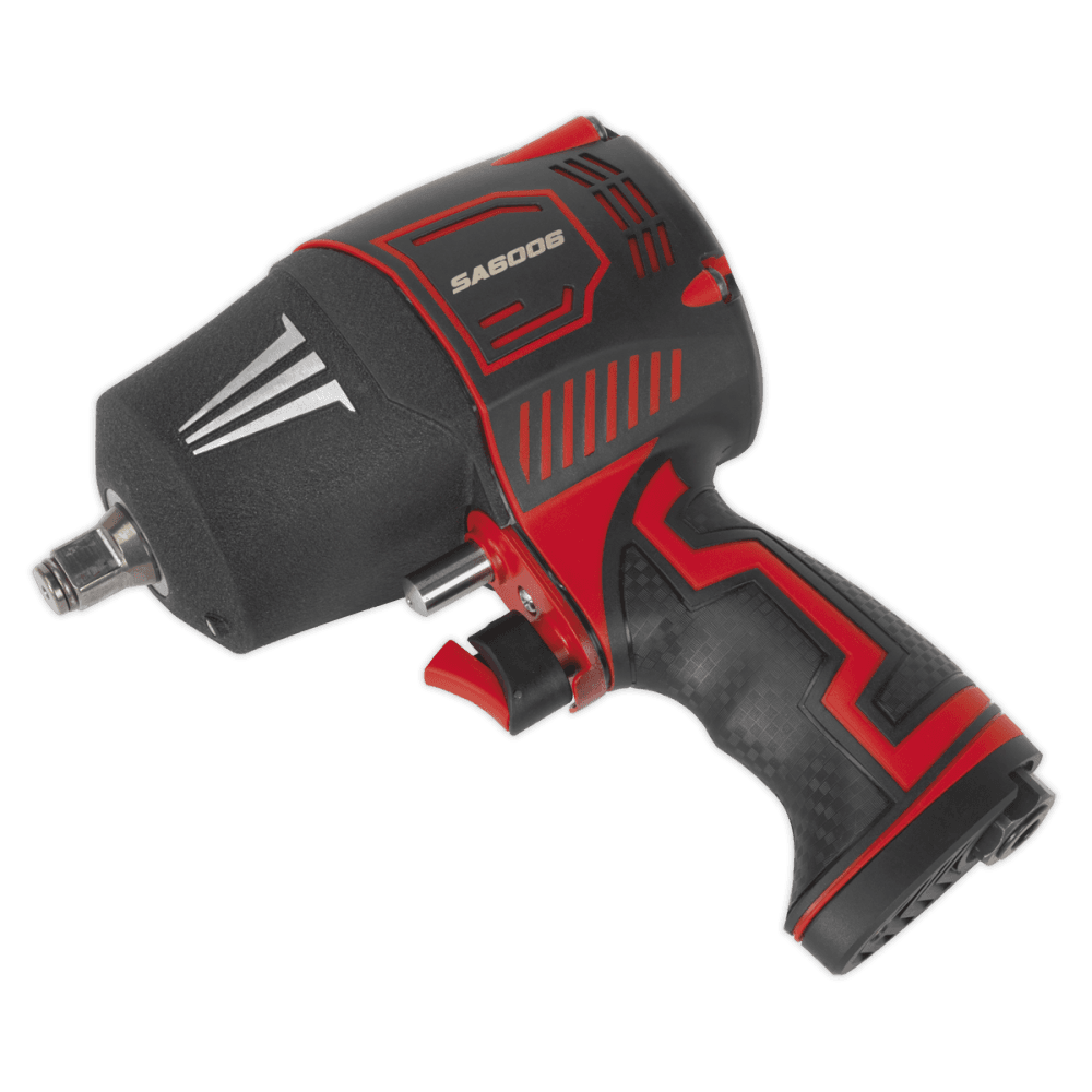 Sealey Composite Air Impact Wrench 1/2"Sq Drive Twin Hammer Model No-SA6006