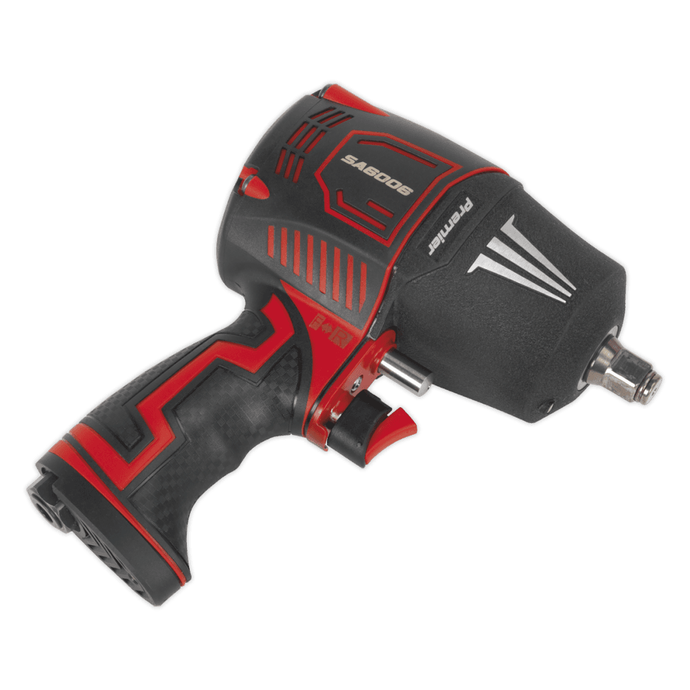 Sealey Composite Air Impact Wrench 1/2"Sq Drive Twin Hammer Model No-SA6006