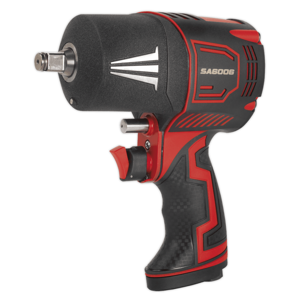 Sealey Composite Air Impact Wrench 1/2"Sq Drive Twin Hammer Model No-SA6006