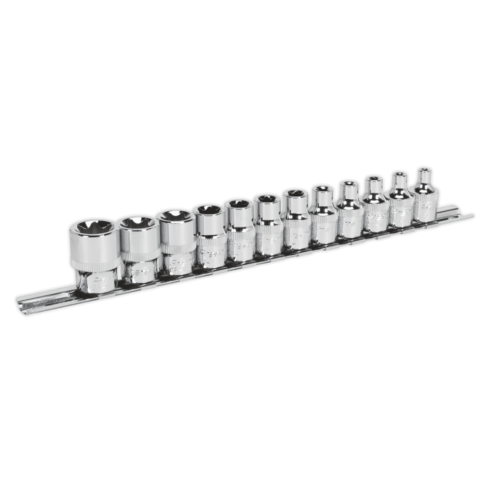 Sealey TRX-Star* Socket Set 12pc 3/8"Sq Drive E4-E20 Model No-AK61806