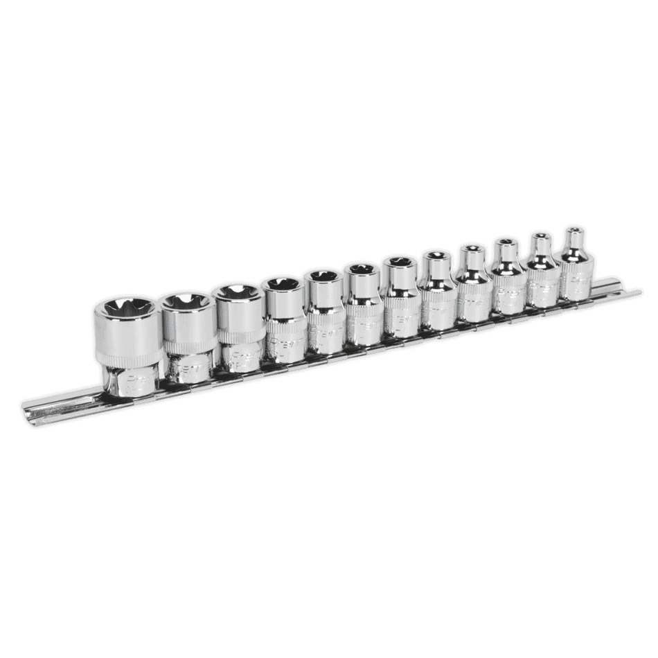 Sealey TRX-Star* Socket Set 12pc 3/8"Sq Drive E4-E20 Model No-AK61806