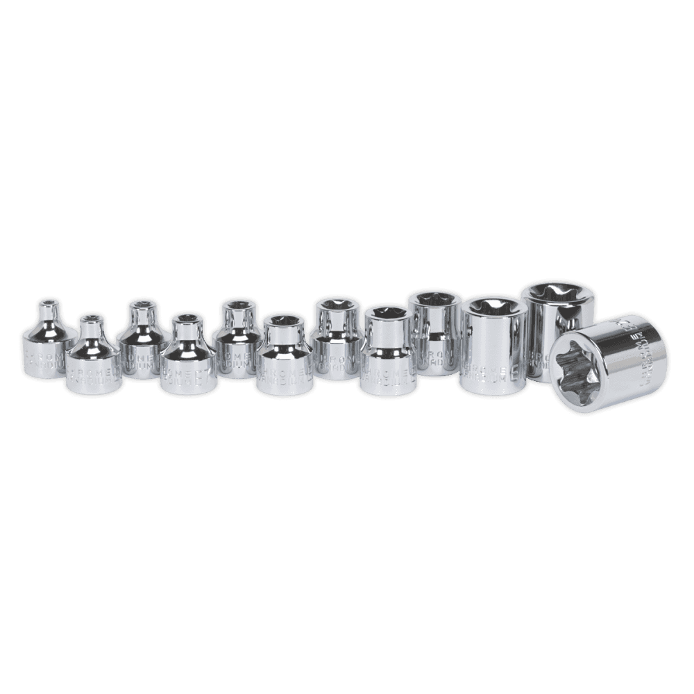 Sealey TRX-Star* Socket Set 12pc 3/8"Sq Drive E4-E20 Model No-AK61806
