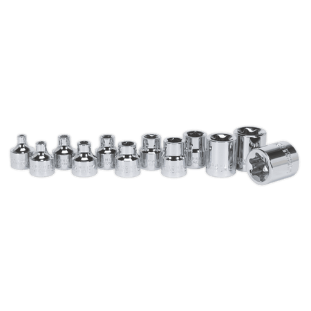 Sealey TRX-Star* Socket Set 12pc 3/8"Sq Drive E4-E20 Model No-AK61806