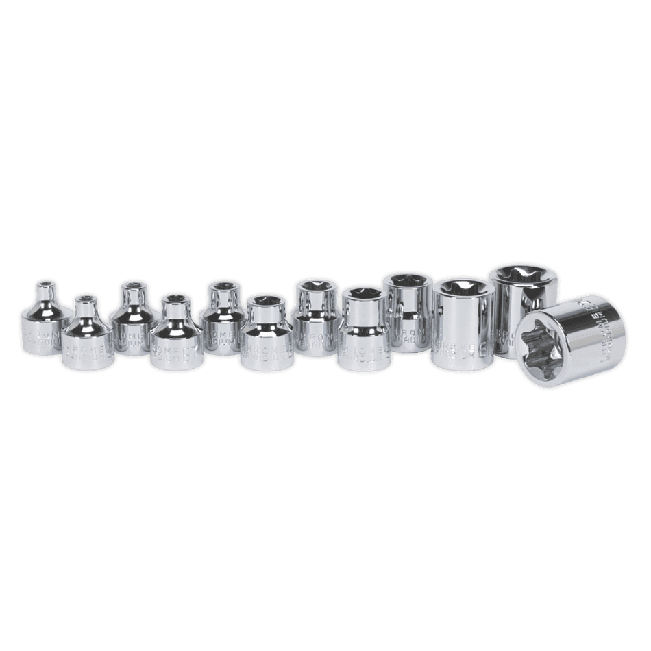 Sealey TRX-Star* Socket Set 12pc 3/8"Sq Drive E4-E20 Model No-AK61806