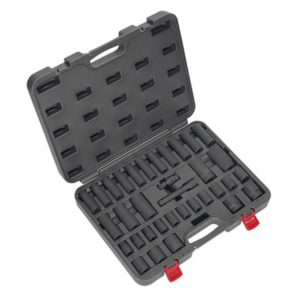 Sealey Impact Socket Set 34pc 1/2"Sq Drive Metric Model No-AK5634M