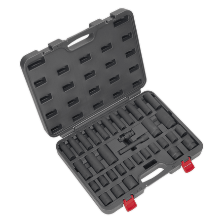 Sealey Impact Socket Set 34pc 1/2"Sq Drive Metric Model No-AK5634M