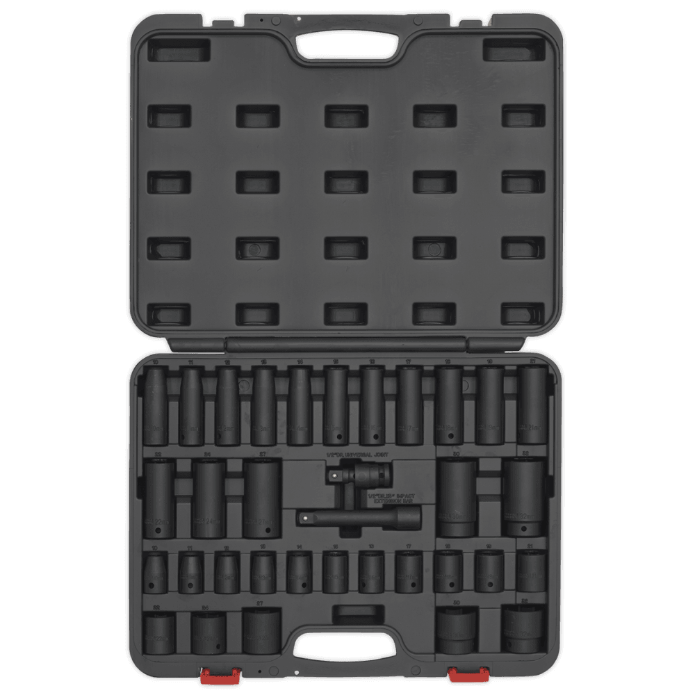 Sealey Impact Socket Set 34pc 1/2"Sq Drive Metric Model No-AK5634M