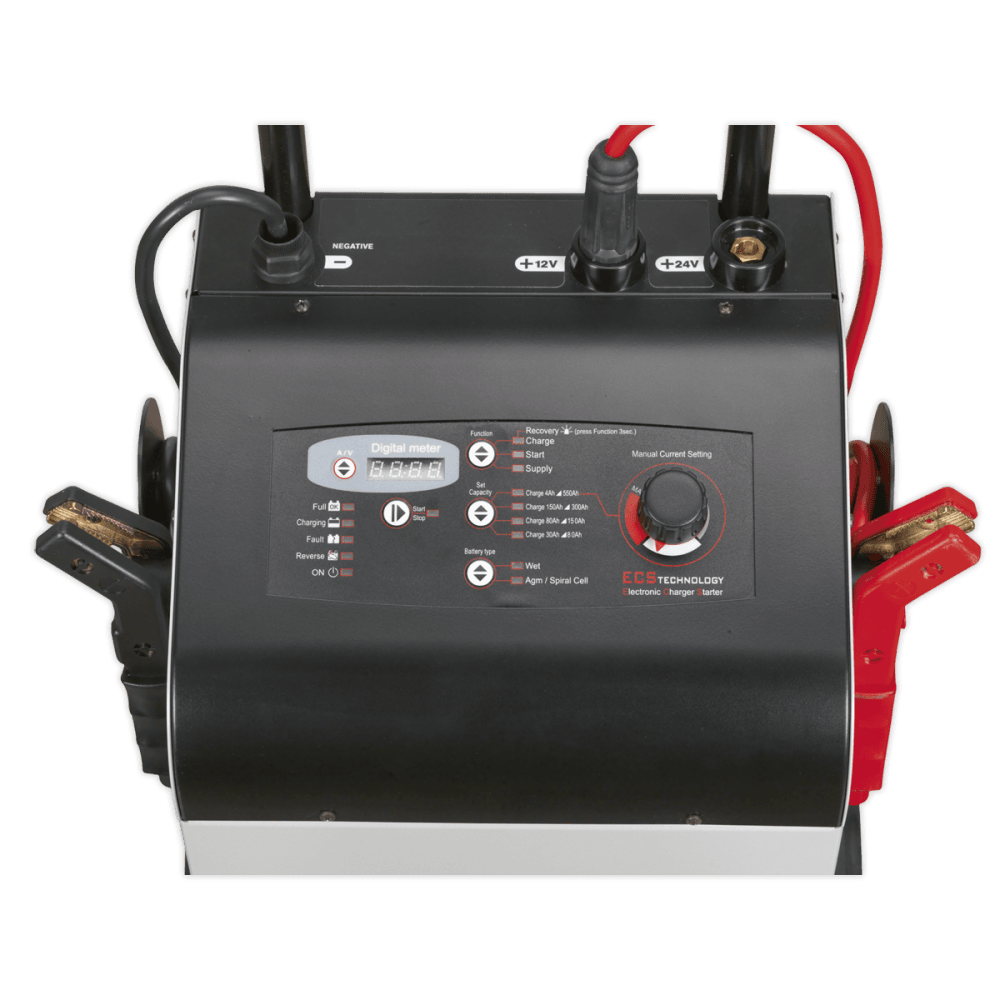Sealey Electronic Charger Starter 75/400A 12/24V Model No-ECS400