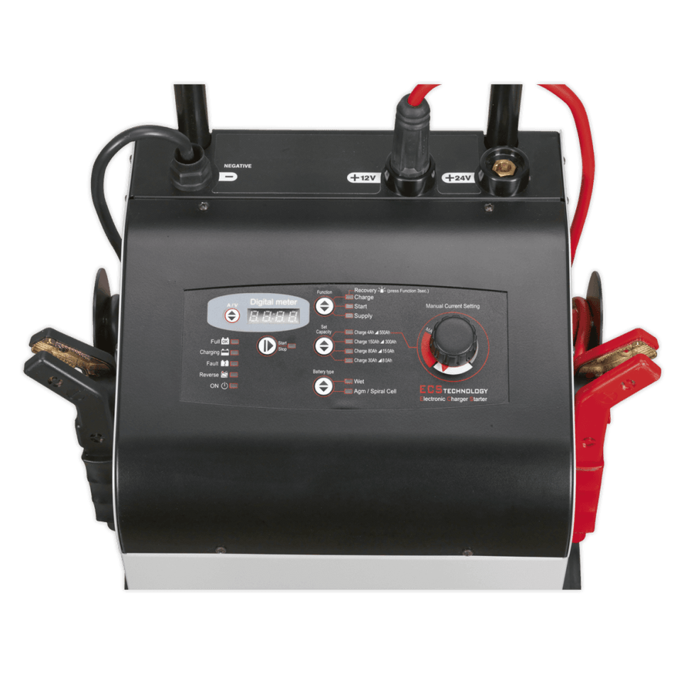 Sealey Electronic Charger Starter 75/400A 12/24V Model No-ECS400