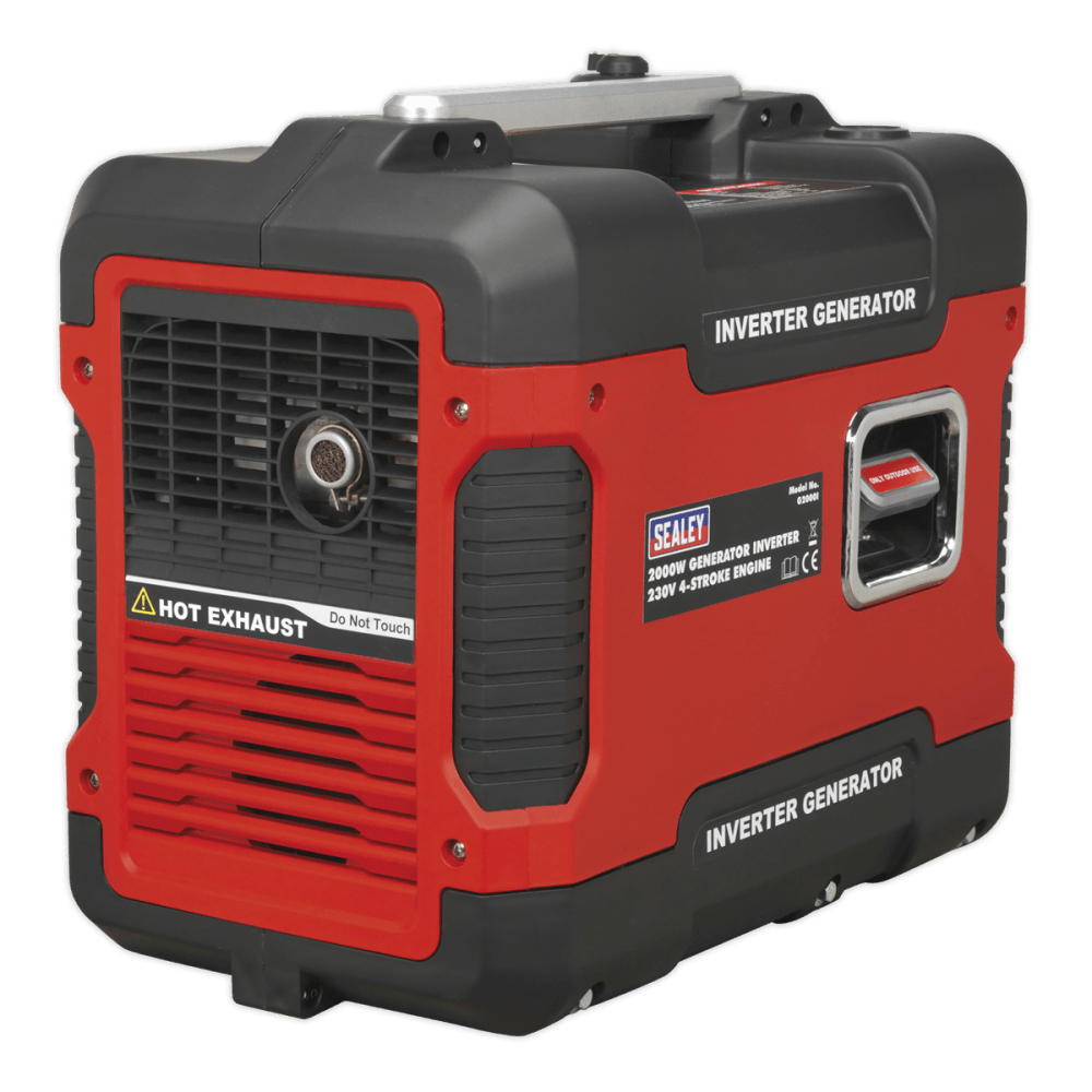 Sealey Generator Inverter 2000W 230V 4-Stroke Engine Model No-G2000I