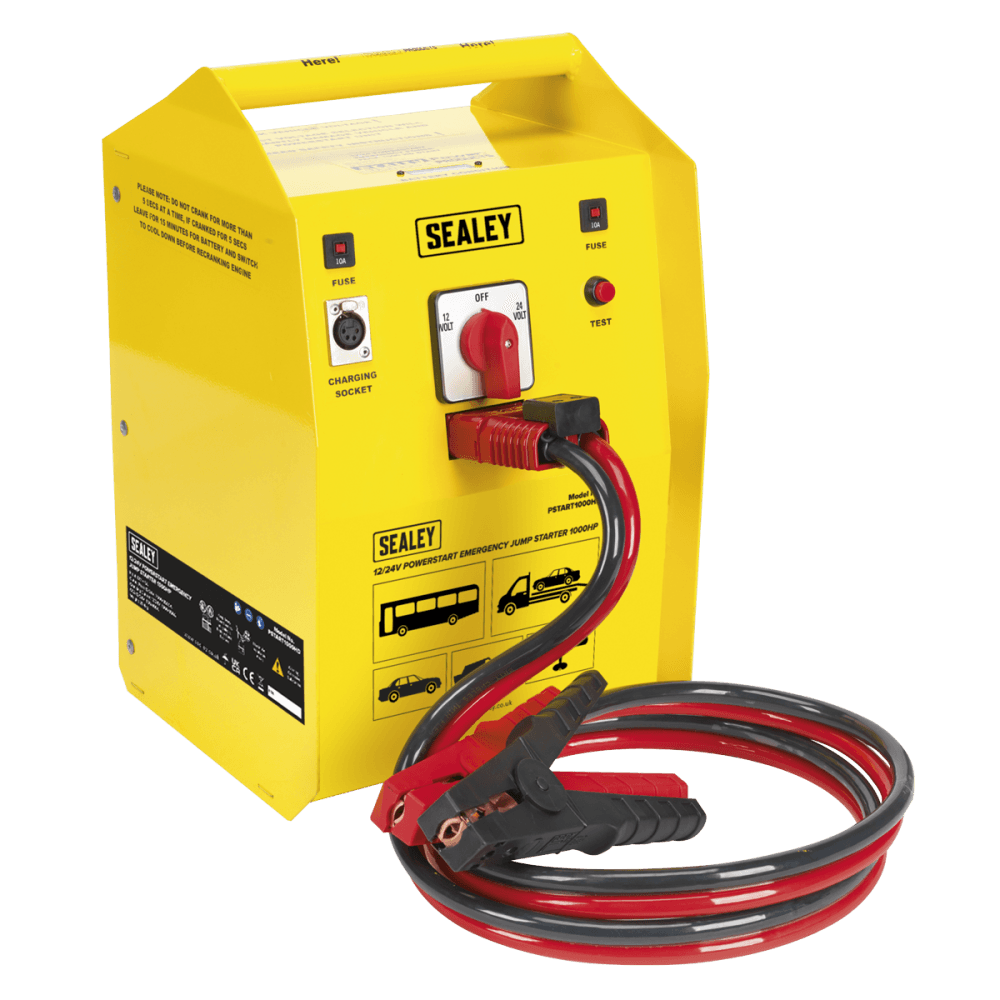 Sealey PowerStart Emergency Heavy-Duty Power Pack 1000hp Start 12/24V Model No-PSTART1000HD