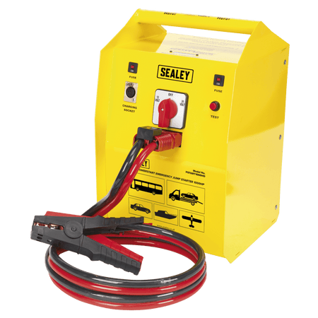 Sealey PowerStart Emergency Heavy-Duty Power Pack 1000hp Start 12/24V Model No-PSTART1000HD